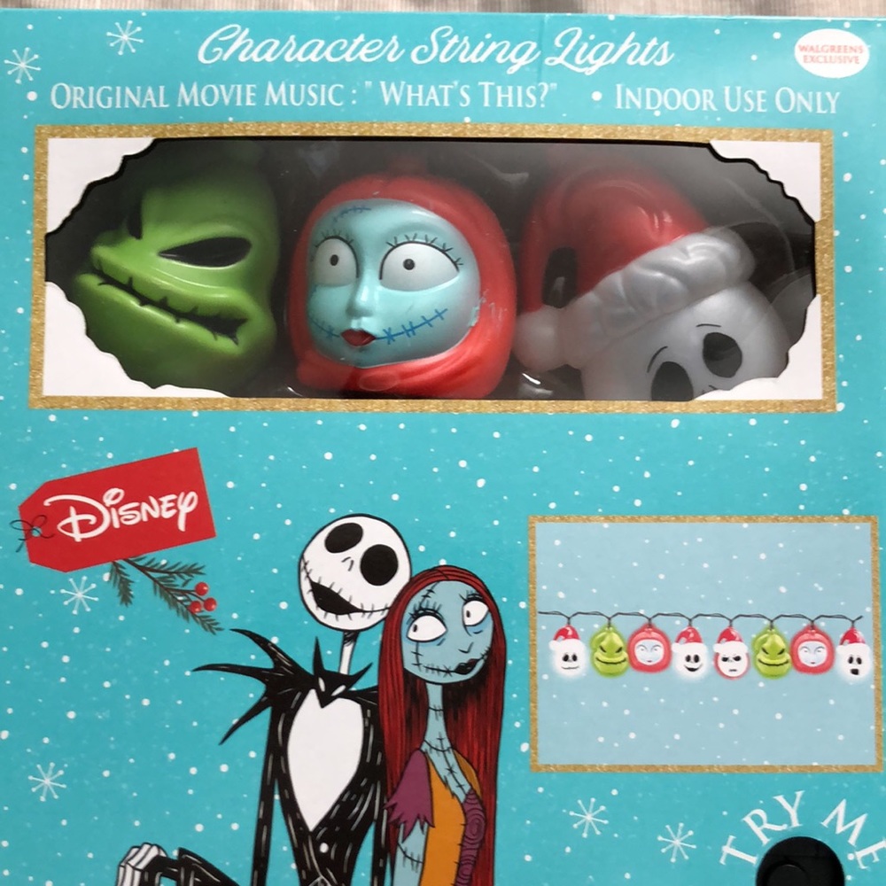 Inside lights. 113.8 inch nightmare before Christmas